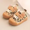 Outdoor 2022 New Baby Casual Canvas Shoes for 13 Years Spring Autumn Leopard Kids Sneakers Nonslip Toddler girls boys shoe