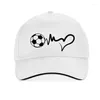 Boll Caps Brand Soccer Baseball Homme Cotton Fashion Sports Heartbeat Hip Hop Cap Unisex justerbar snapbackhatt