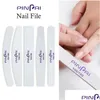 Tırnak dosyaları pinpai 100/180 Grits Set Manicure Pedikür Tampon Blok Sanat İpuçları UV Jel Parlatıcı Dosya Çift Yan Çiviler Aracı Kit Del Del Dhvbk