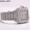 다이아몬드 시계 JKAQ CARTERS 프리미엄 고품질 VVS 최고 브랜드 핫 커스텀 디자인 힙합 남자 여자 고급 핸드 세트 lced Out Moissanite Watch40