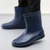 Męskie buty gumowe wodoodporne buty deszczowe rybołówstwo mąż galoshes man kuchenny buty odporne na olej bez poślizgu Rainboots Footear 240226