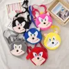 Schattige kleine tas kinderspeelgoed sonic knuffel knuffel kussen cartoonfilm hoofdpersonage plush speelgoed zorgverlenend dieren vakantie creatief cadeau