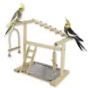 Toys Wooden Bird Toys Parrot Playground Platform Bird Perch Stand Exercise Playstand Ladder Funny Interactive Game Training Products