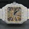 Orologio con diamanti Factory Carters Custom Pass Tt Iced Out Luxury Vvs Moissanite da donna Hip Hop