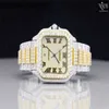 Manufacturer Carters Diamonds Watch Direct High Quality Moissanite Stainls Steel Bling Ice Out Luxury Hip Hop Two