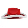 Berets zabawne imprezy kapelusze świąteczne kowbojskie kapelusz zachodnie dorosły z piórami Santa Costume Akcesoria