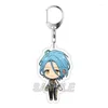 سلاسل المفاتيح نجوم النجوم الأنيمي keychain amagi hiiro hidaka hokuto men chain for women sena izumi figure acrylic keyring gift