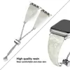 Designer Resin Bracelet Strap For Apple Watch Series 7 Se 6 5 4 Women Tortoise Shell Wristband iwatch Band 41mm 45mm 44mm 42mm 40mm 38mm Watchband With Pendant Chain Acc