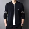Men's Sweaters 2024 New Fall Winter Brand Luxury Fashion Knit Cashmere Cardigan Sweater Korean Style Mens Trendy Cardigans Jacket Men Clothes Size M-4XL