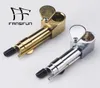 Brass Metal Proto Smoking Pipe With Herb Hidden Bowl Sliding Cap Portable Tobacco Mini Pipe FSmoking Tool 0336230625