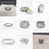 Band Designer X Sieraden Ringen Gevlochten Vrouwen voor Ring Designer Mode-sieraden Hol Kruis Klassieke Koperen Ring Draad Verlovingsverjaardag Cadeau