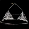 Other Stonefans Handmade Y Jewelry Crystal Lingerie Chain Set For Women Bling Body Beach Bikini Underwear 221008 Drop Delivery Dhqpm