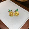 Boucles d'oreilles pendantes classique romantique mode exquise tendance zircone citron boucle d'oreille pour femmes bijoux délicats bijoux de charme Vintage