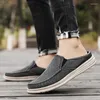 Casual Shoes Outdoor Men's Half Drag All-match Mens Slip On Arrival Breathable Male Muller 2024 Sneakers