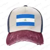Berets Nikaragua flaga kowbojowa kapelusz kobiety mężczyźni mody baseball czapki sportowe regulowane czapki golfowe