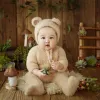 Setler Yenidoğan Fotoğrafçılık Props kıyafeti bebek romper şapkası set bebekler fotoğraf çekim Beanies Cap Bodysuit Giyim