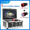 Finder Macchina fotografica per la pesca sul ghiaccio 7 pollici 1000tvl Macchina fotografica subacquea per pescatori 24 pezzi Luci a infrarossi Russia Lingua Pesca Finder Macchina fotografica invernale