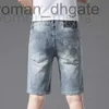 Men's Jeans designer Designer Light Luxury Denim Shorts Summer Thin Versatile Slim Fit Straight Leg Elastic Fashion Casual V8SH 4VW6