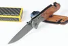 Couteau pliant à rabat assisté de haute qualité BR X83, revêtement en titane 440C, lame en bois avec tête en acier 3D, couteaux de poche EDC avec boîte de vente au détail