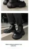 Boots 2024 Autumn High-Grade Thick Bottom Worker Men's Versatile Casual Motorcycle Leather