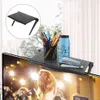 Suporte superior para tela de monitor universal de comunicações, que pode colocar itens como roteadores, caixas de TV, controles remotos, etc.