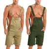 Herren Shorts Stilvoller Sommer Casual Strampler Hosentender Hosen Mid-T-Waist Männer Overall Frachtkleidungsstücke