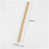 Dricker sugrör 100st Natural Bamboo Drinking STS 20 cm 7,8 tum drycker St Cleaner Brush Bar Drinkware Tools Party levererar envir Dh26a