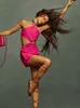 カジュアルドレス女性サマーセクシーなピンクのバックレスミニボディーコン包帯ドレスシックデザイナーエレガントなイブニングクラブパーティー