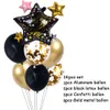 Nya nya Happy Decorations Gold Black Wine Bottle Star Foil Balloons New Year Eve Gifts Christmas Home Party Globos Noel