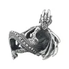 Loose Gemstones 925 Sterling Silver Ice Fire Dragon Charm Bead Jewelry Making Fit European Troll 3.0mm Bracelet