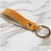 Cartoon Accessories Pu Leather Keychain Casual Strap Lanyard Key Chain Waist Wallet Keychains Car Keyring Keyholder Jewelry Gift Drop Dhjlg