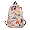 Rucksack, Schultasche, koreanischer Stil, für Schüler der Mittelstufe, Graffiti, lässig, einfach, modisch, große Kapazität