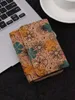 5pcs Card Holders Women Men Unisex Cork Leather Flower Leopard Print 3Foldable Multifunctional Protable Short Wallet Mix Color
