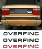 Buchstaben-Emblem-Abzeichen für Range Rover OVERFINCH, Auto-Styling, Umbau der Motorhaube, hinterer Kofferraum, unterer Stoßfängeraufkleber, Chrom, Schwarz, 5616670