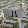 Hundkläder Badhandduk Valpskåpa handdukar Bomulls husdjursbadrobskål snabb torr ren bekväm torkande hundar