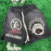 Novo 24ss shorts masculinos hellstar studios soa como o céu marca de moda masculina feminino cordão calças de grandes dimensões y2k shorts masculinos