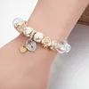 Bracelets de charme Annapaer 2024 Drop Heart Pendentif Perles Fit Bracelet original Taki Charms de luxe Bracelets pour femmes B18011
