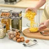 Bottiglie di stoccaggio da cucina con barattoli sigillati sfusi contenitori dispensa coperchio scatola organizer bottiglia impilabile per cereali alimentari multicereali