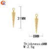 Jewelry Cordial Design 100pcs 8*31mm Jewelry Accessories/earrings Connectors/cone Shape/hand Made/earring Findings/diy Making/charms
