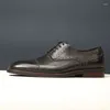 Chaussures habillées hommes Oxford peau de serpent imprime style classique en cuir bout carré noir à lacets formel