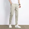 2024 Spring/Summer Mens Business Prosta męska bawełniana cienka torba męska klasyczna czarne pantalony khaki 240228