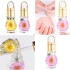 Nail Polish 15Ml Professional Nutritional Cuticle Oil Dry Flower Fresh Flavor Manicure Tool Treatments Drop Delivery Health Beauty Ar Dhgvr