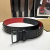 Ceinture pour hommes de créateur de mode à semelle rouge de haute qualité Ceinture pour femme de luxe Classique vintage Ceinture en peau de vache véritable 90-125cm durable sans rides ceinture de boutique Réversible 22