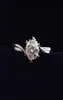 Klassiek 925 Sterling Silver Moissanite 1CT 2CT 2CT 3CT Snowflake Style Anniversary Ring Uitstekend Cut Lab Diamond Jewelry8167728