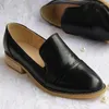 Freizeitschuhe Golden Silver Loafers Damen Frühling/Herbst Handgemacht Oxford Single Round Head Echtleder Slip-On Flats