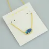 Mode Druzy Stone Lichtgewicht mode trendy hanger ketting voor dames en meisjes