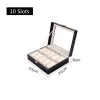 Uhren 3/6/10 Grids Uhrenbox Pu Leder Uhrengehäuse Halter Organizer Aufbewahrungsbox für Quarzuhren Schmuckschatullen Display Bestes Geschenk