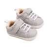 First Walkers BeQeuewll Baby Boys Girls Crib Shoes Cute Leather Sneakers Non-Slip Rubber Sole Infant For 0-18 Months