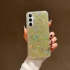 Capas brilhantes de lantejoulas brilhantes para Samsung S24 Ultra S24 Plus A15 A35 A55 A05S A15 Luxo Shinny Foil Confetti Soft TPU Sparkle Sparkly Smart Mobile Phone Back Cover Skin