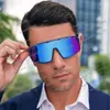 2024 Nuovi occhiali da sole per donna Lente grande Occhiali da equitazione colorati per bicicletta Uomo One Piece per sport all'aria aperta Occhiali da sole da guida Lunette De Soleil